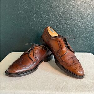 Allen Edmonds MacNeil Brown Leather Oxfords with Wingtip Design